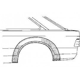 Arc d'aile arrière gauche 4 portes pour Ford Escort 3 de 1980 à 1986
