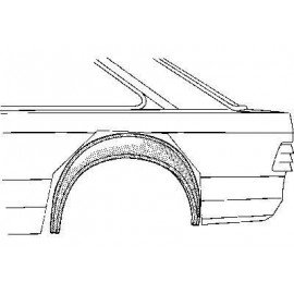 Arc d'aile arrière gauche intérieur 2 + 4 portes pour Ford Escort 3 de 1980 à 1986