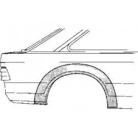 Arc d'aile arrière droite 2 portes pour Ford Escort III de 1980 à 1986