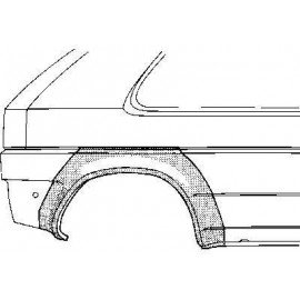 Arc d'aile arrière droite pour Ford Fiesta de 1989 à 1995 (version 3 portes)