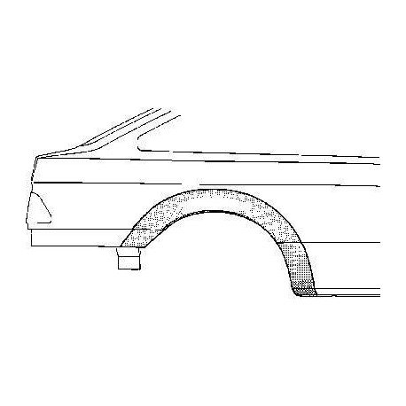 Arc d'aile arrière droit pour Ford Sierra version 4 portes