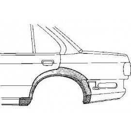 Arc d'aile arrière gauche, 2 portes pour BMW serie 3 E30 d'avant sept 1987 (sauf cabriolet)
