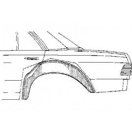 Arc d'aile arrière intérieure gauche  pour Mercedes classe E - W123 de 1976 à 1985