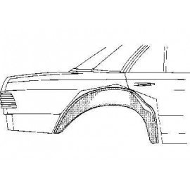 Arc d'aile arrière intérieure droite  pour Mercedes classe E - W123 de 1976 à 1985