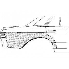 Arc d'aile arrière droite pour Mercedes classe E - W123 de 1976 à 1985