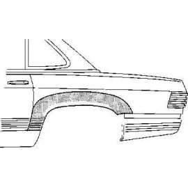 Arc aile arriere gauche Mercedes SL R107 1971-1989 cabrio. et hardtop, sauf SLC
