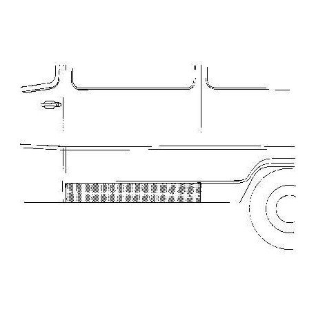 Panneau latéral inférieur (coté gauche) pour Mercedes T1 207 D