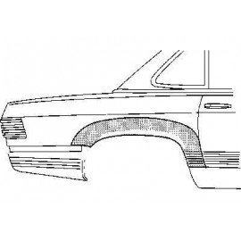 Arc d'aile arrière droite 2 portes pour Mercedes SL - W107 de 1971 à 1989