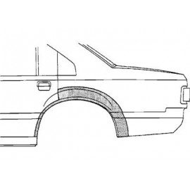 Arc d'aile arrière gauche pour Toyota Corolla de 1992 à 1997 version 3 portes