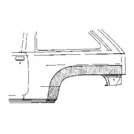Arc d'aile arrière gauche pour Opel Corsa B version 3 portes