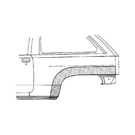 Arc d'aile arrière gauche pour Opel Corsa modèle Combo