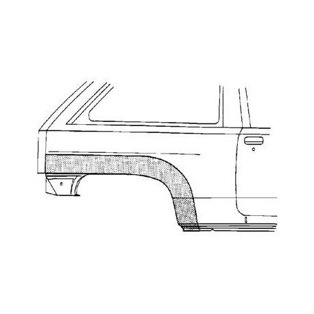 Arc d'aile arrière droite pour Opel Corsa modèle Combo
