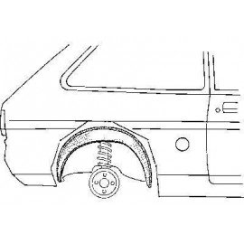 Arc d'aile intérieur arrière droit pour Opel Corsa A version 2/3 portes
