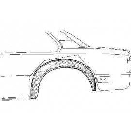 Arc d'aile inférieur arrière gauche pour Opel Vectra A de 1988 à 1995