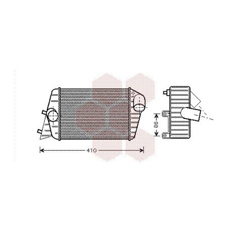 Intercooler pour Fiat Stilo version : 1.9 JTD (Turbo Diesel) de 2001 à 2007