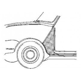 Partie d'aile avant gauche pour Austin mini de 1973 a 2000