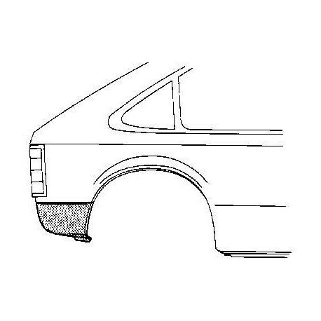 Coin bas d'aile arrière droit pour Opel Kadett D pour Kombi / Caravan