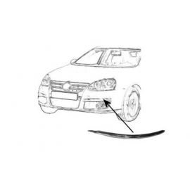 Moulure pare-chocs supérieure gauche chromé pour Volkswagen Jetta de 2005 à 2010