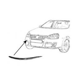 Moulure pare-chocs supérieure droite chromé pour Volkswagen Jetta de 2005 à 2010