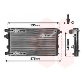 Radiateur moteur pour Fiat Seicento version 1.1