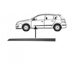 Moulure de porte avant gauche noire pour Opel Astra H de mars 2004 à 2010 version 4 ou 5 portes