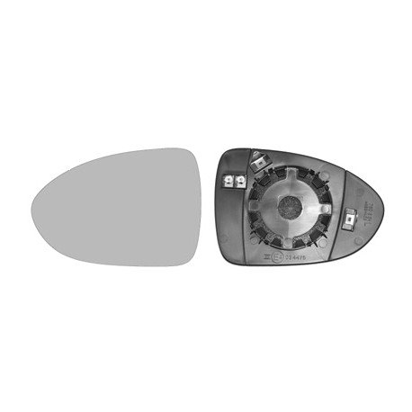 Miroir de rétroviseur gauche chauffant pour Kia Rio de 2011 à 2015