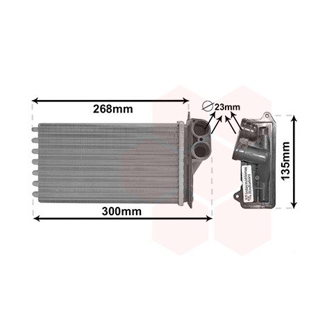Radiateur chauffage pour Citroen C1 1.0i (06/2005 - 2014)