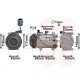 Compresseur d'air conditionné pour Kia Picanto (05/2011 - 2017)