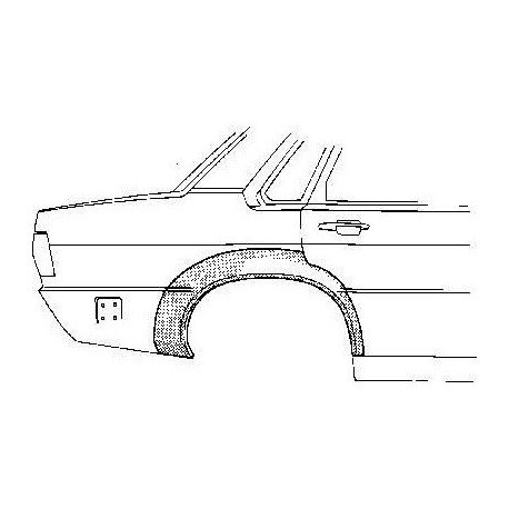 Arc d'aile arrière droit pour Audi 80